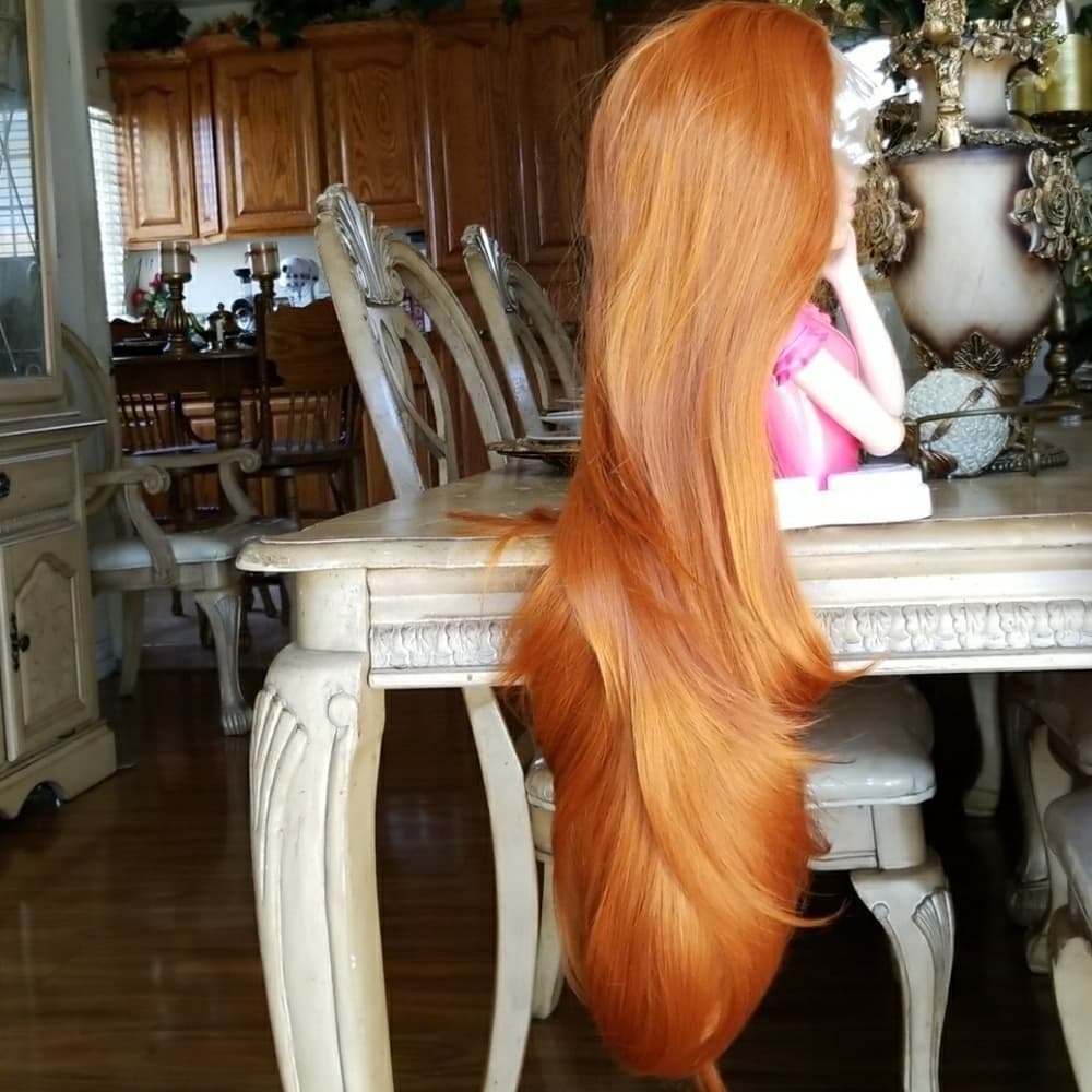 Pumpkin Orange Beauty Lacefront Wig 24-38 inches!! - Thumbnail 3