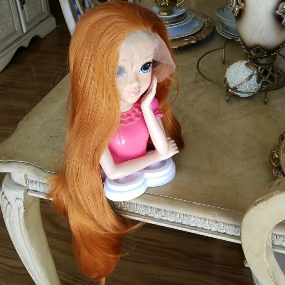 Pumpkin Orange Beauty Lacefront Wig 24-38 inches!! - Thumbnail 5