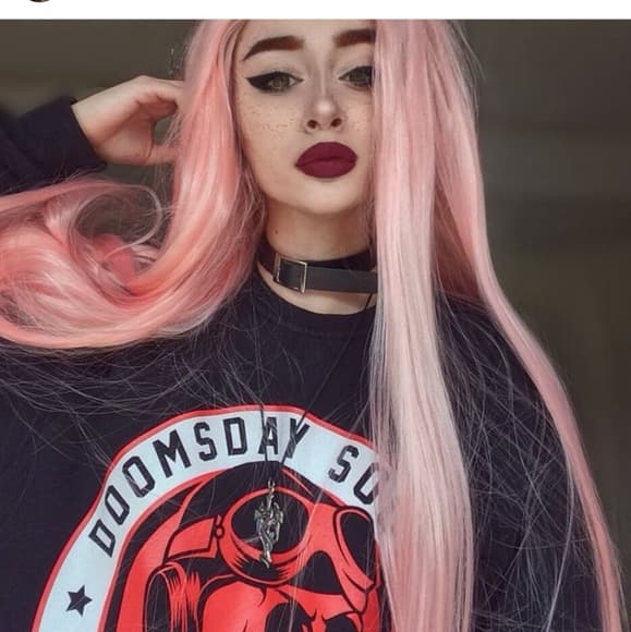 Pink Beauty Lace Front Wig - Thumbnail 4