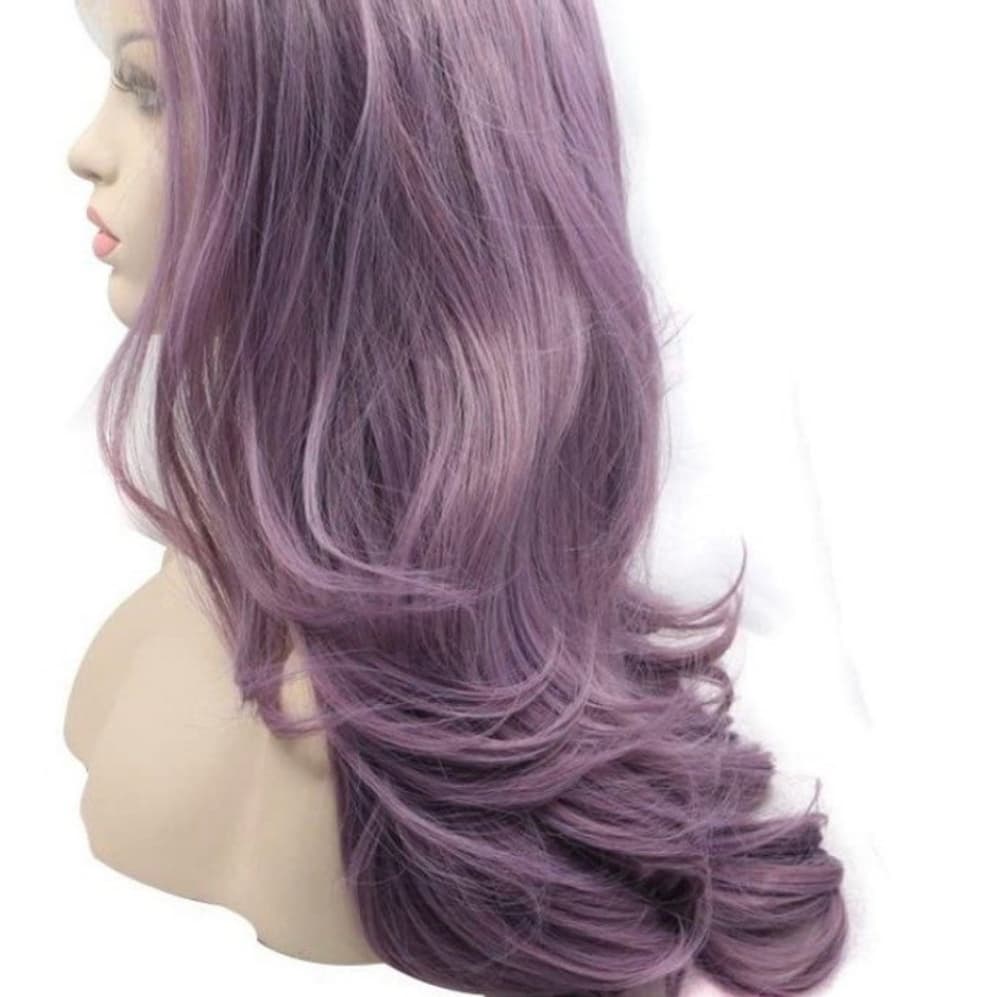 Purple Lace Front Wig - Thumbnail 3