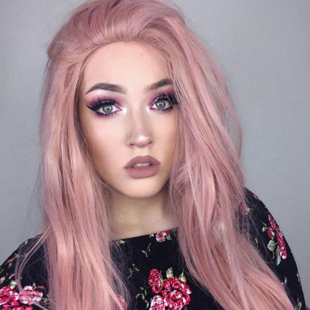 Pink Beauty Lace Front Wig - Thumbnail 7