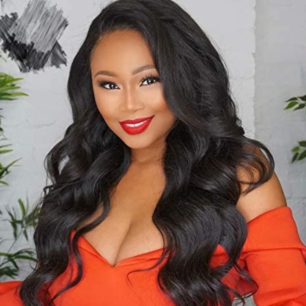 Brown Wavy Full Wig - Thumbnail 7