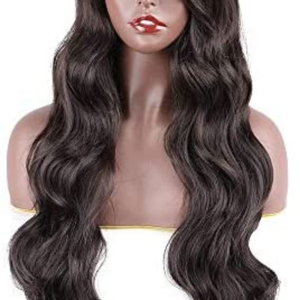 Brown Wavy Full Wig - Thumbnail 2