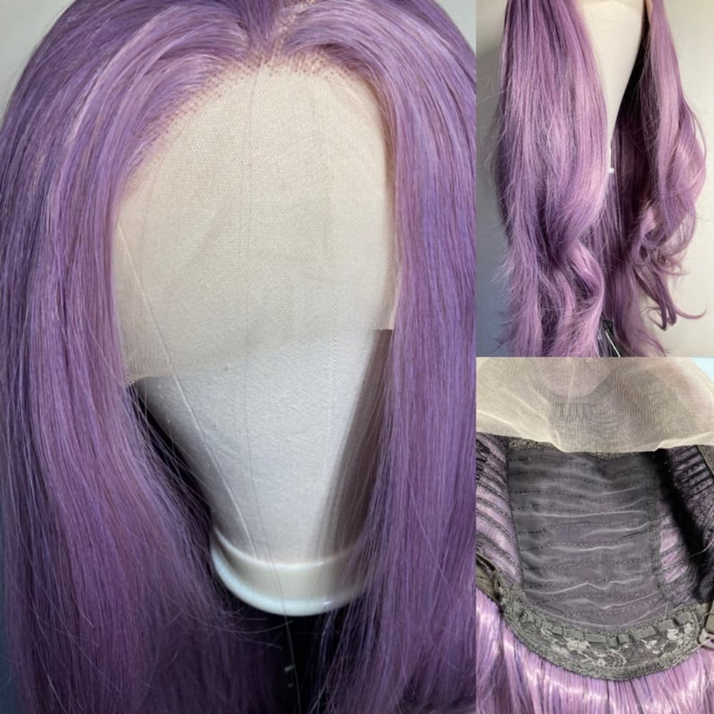 Purple Lace Front Wig - Thumbnail 2