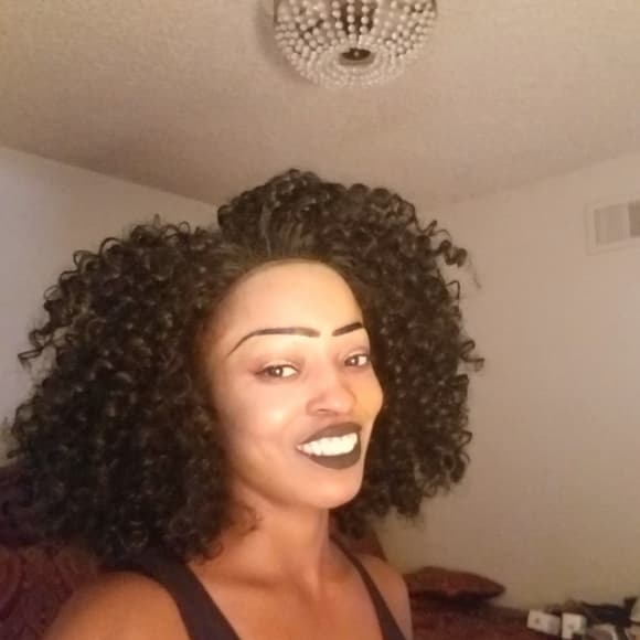 Big Curly Lace Front Wig - Thumbnail 7