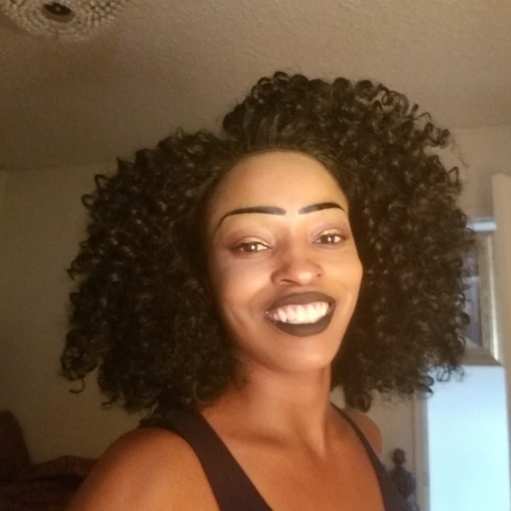 Big Curly Lace Front Wig - Thumbnail 3