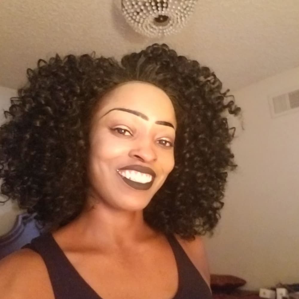 Big Curly Lace Front Wig - Thumbnail 5