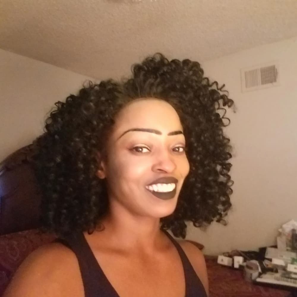 Big Curly Lace Front Wig - Thumbnail 4
