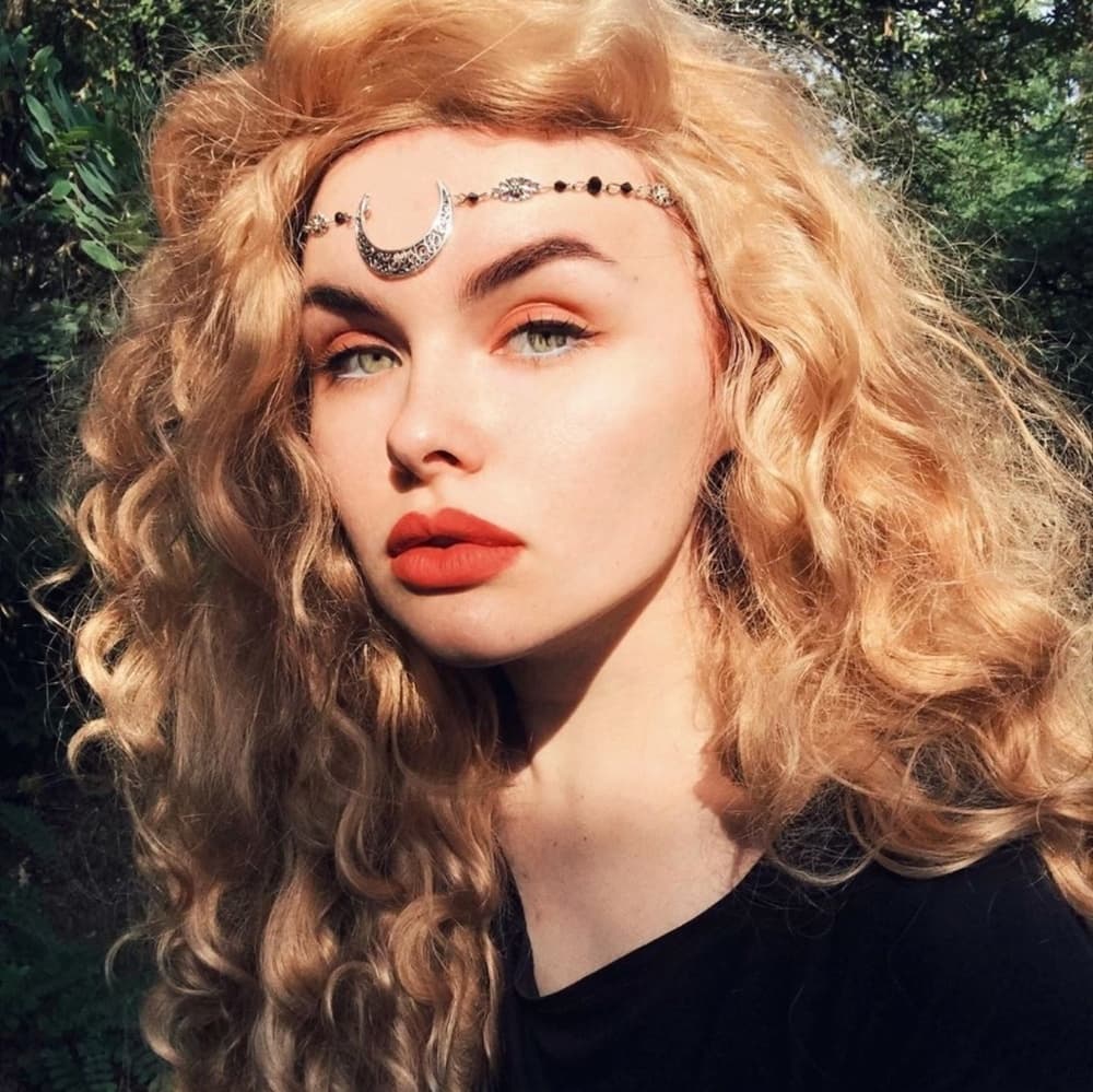 Auburn Blonde Mix Lace Front Wig - Thumbnail 3