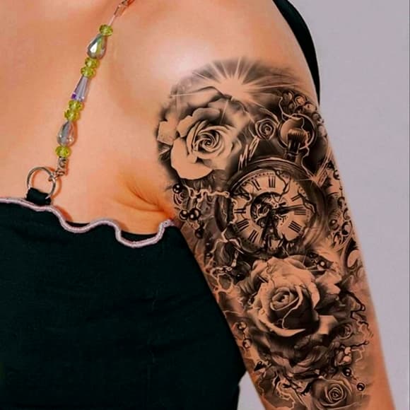 Sexy Women Body Art Temporary Tattoo - Thumbnail 3