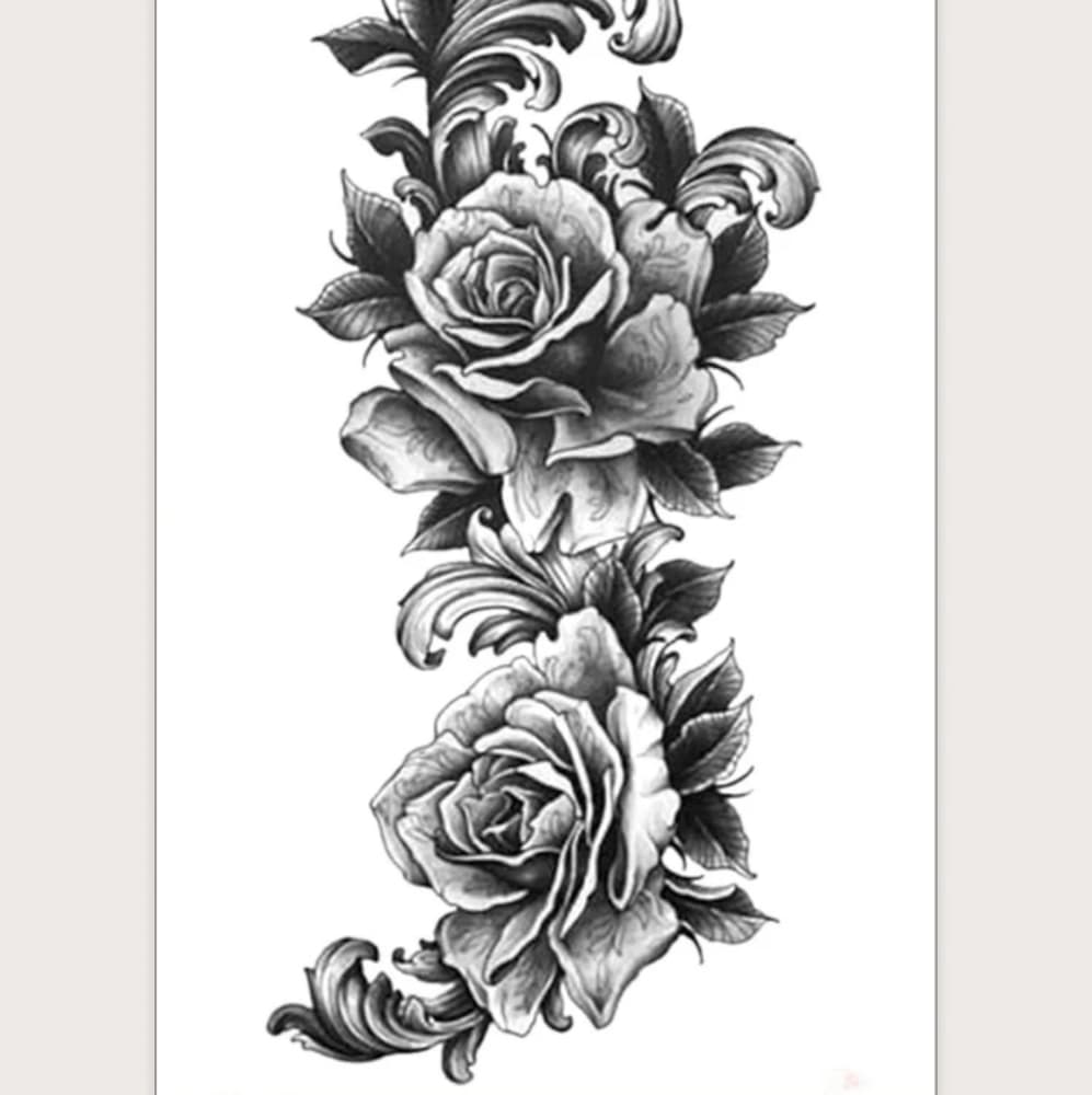 Sexy Women Body Art Temporary Tattoo - Thumbnail 2