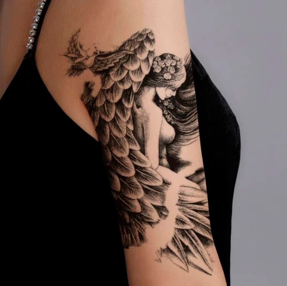 Sexy Women Body Art Temporary Tattoo - Thumbnail 3