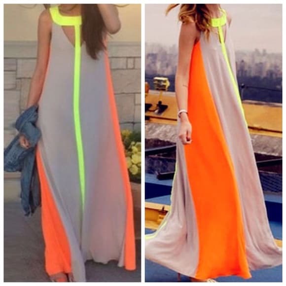 Multicolor Boho beauty Dress - Thumbnail 3