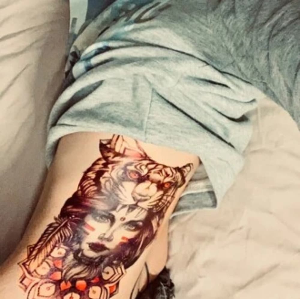 Sexy Women Body Art Temporary Tattoo - Thumbnail 4