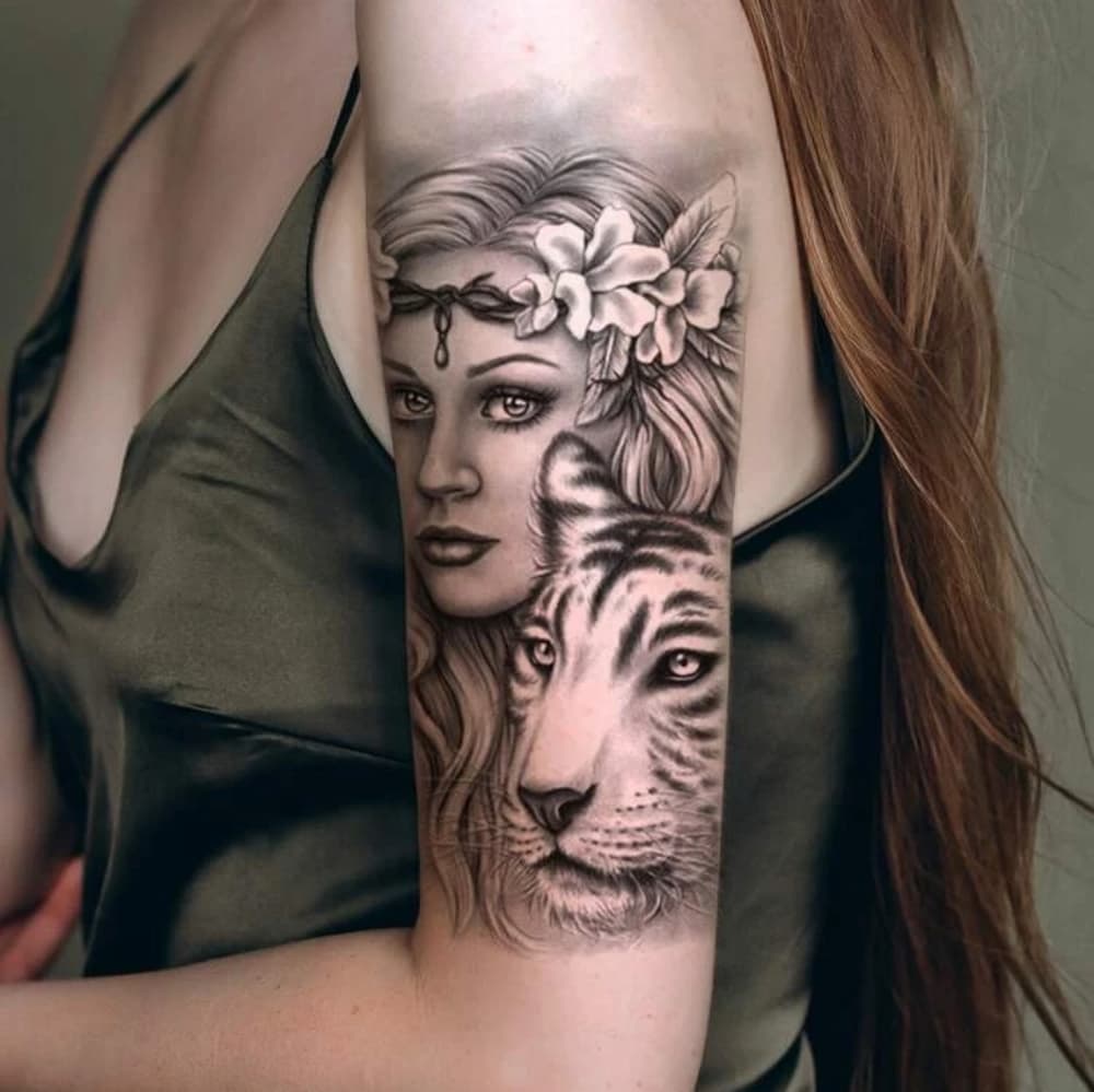 Sexy Women Body Art Temporary Tattoo - Thumbnail 2