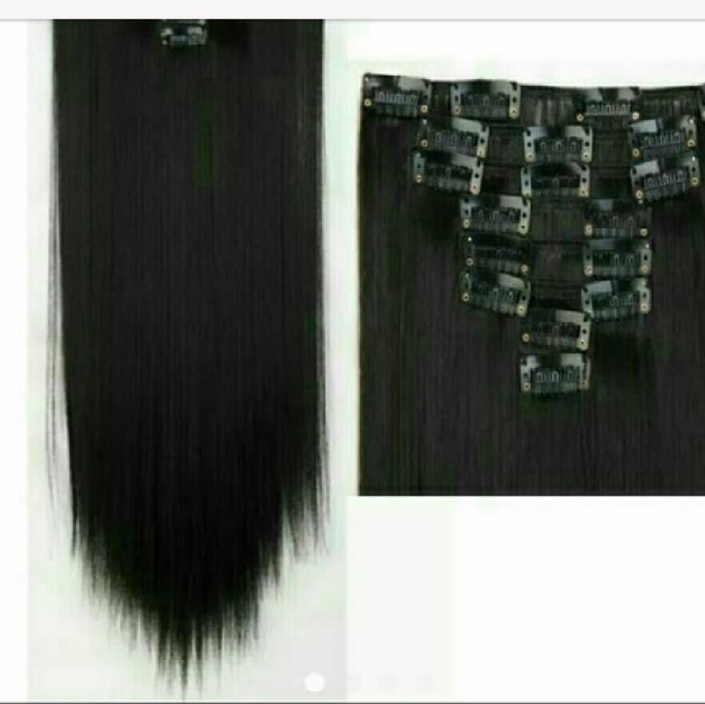 Black Full Head Clip in Extension - Thumbnail 2