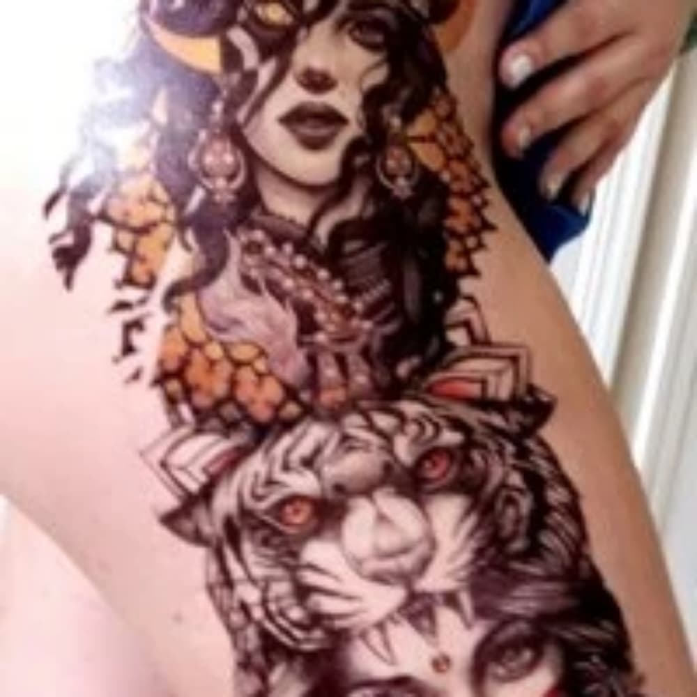 Sexy Women Body Art Temporary Tattoo - Thumbnail 2
