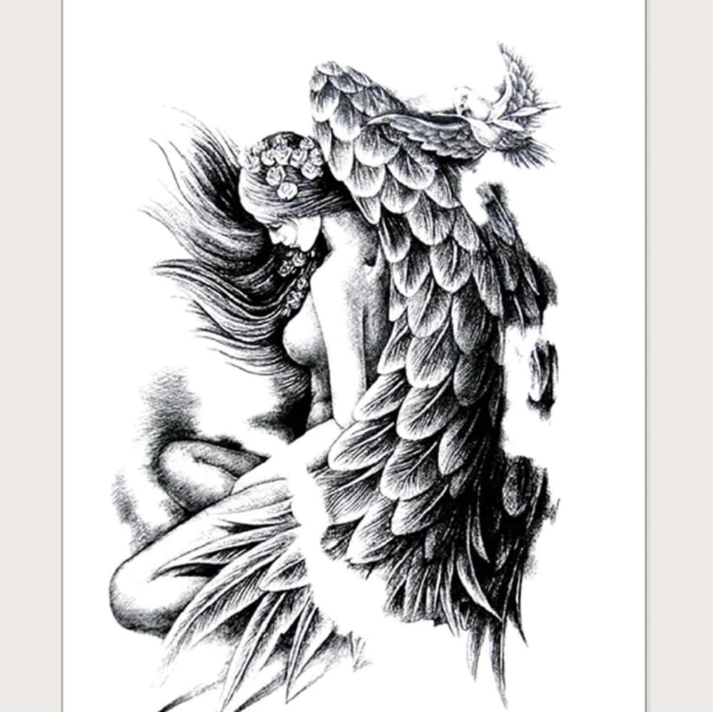 Sexy Women Body Art Temporary Tattoo - Thumbnail 2