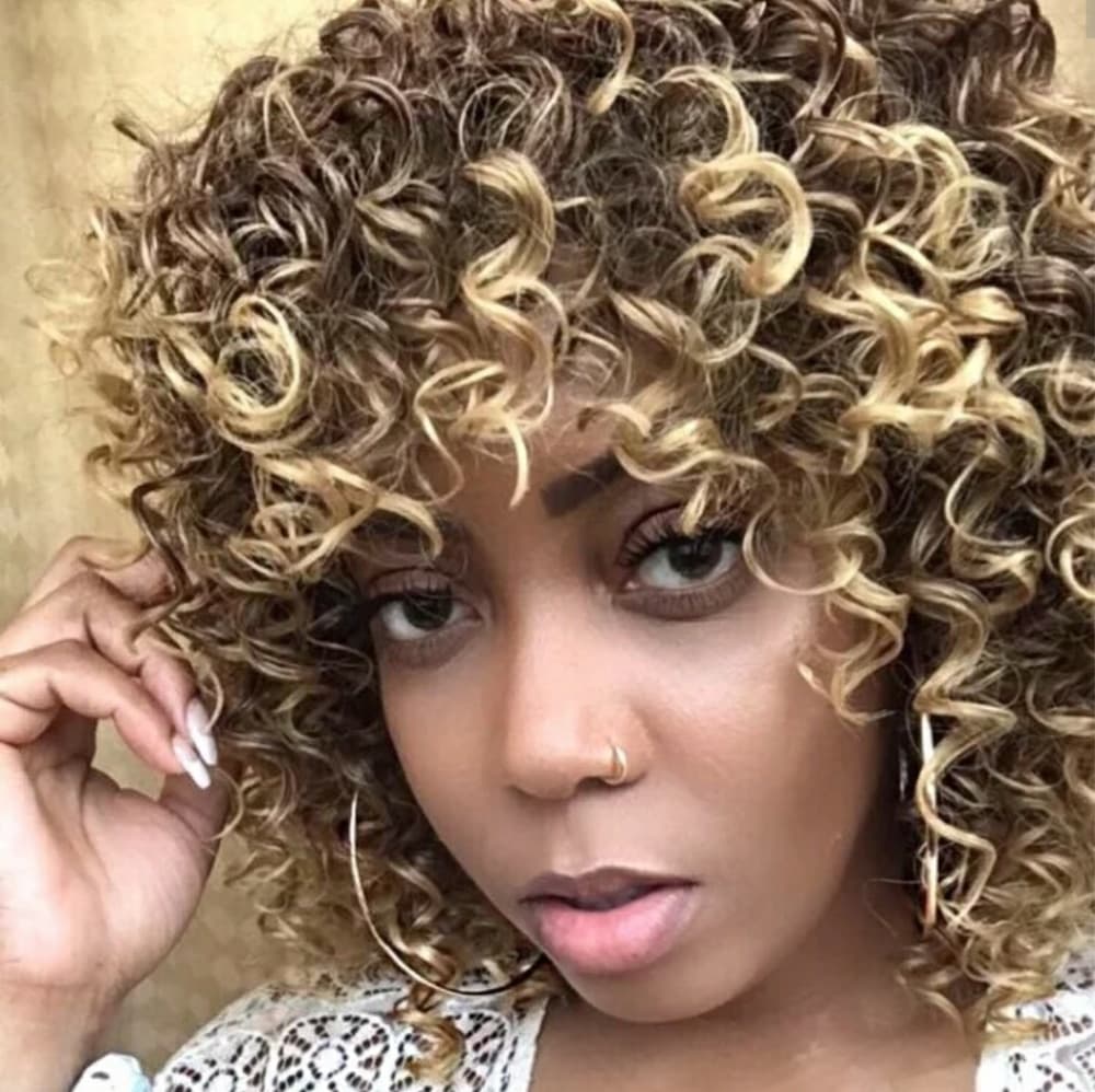 Brown Blonde Beauty Wig - Thumbnail 7