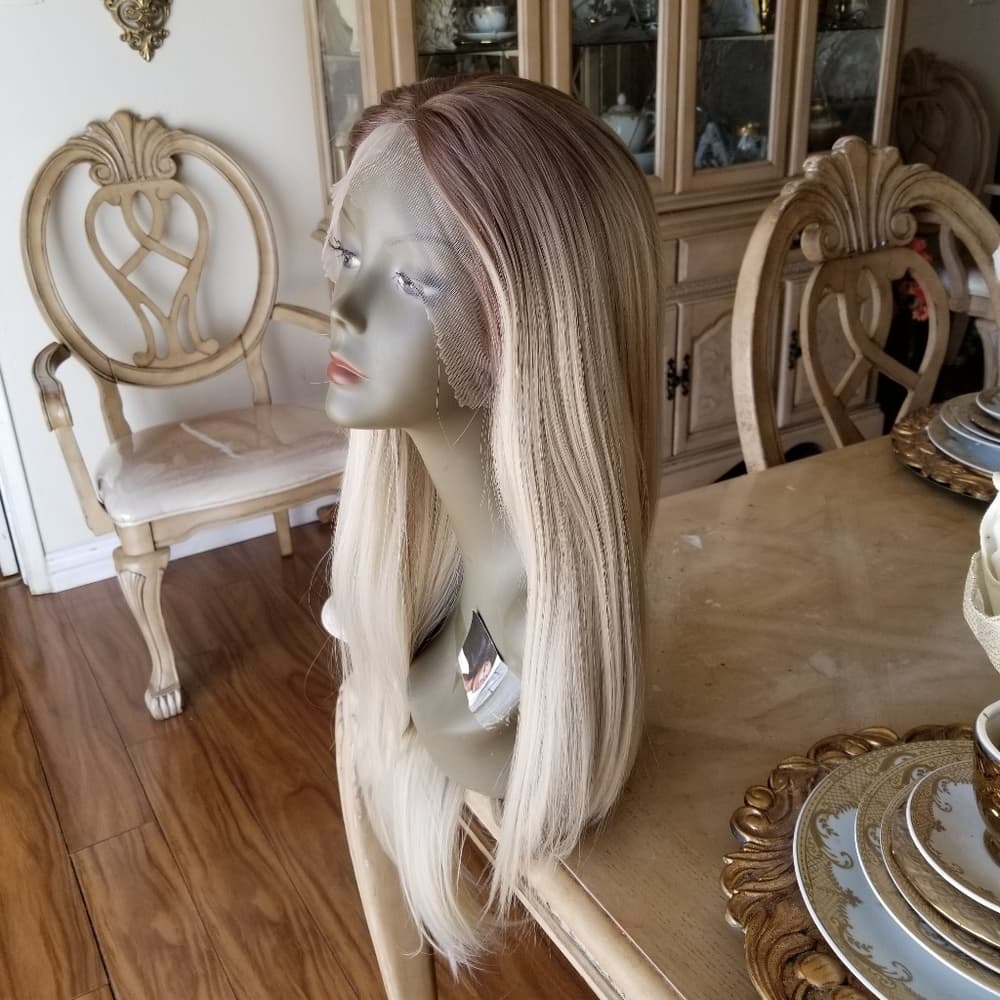 Ombre Blonde Lace Front Wig - Thumbnail 7