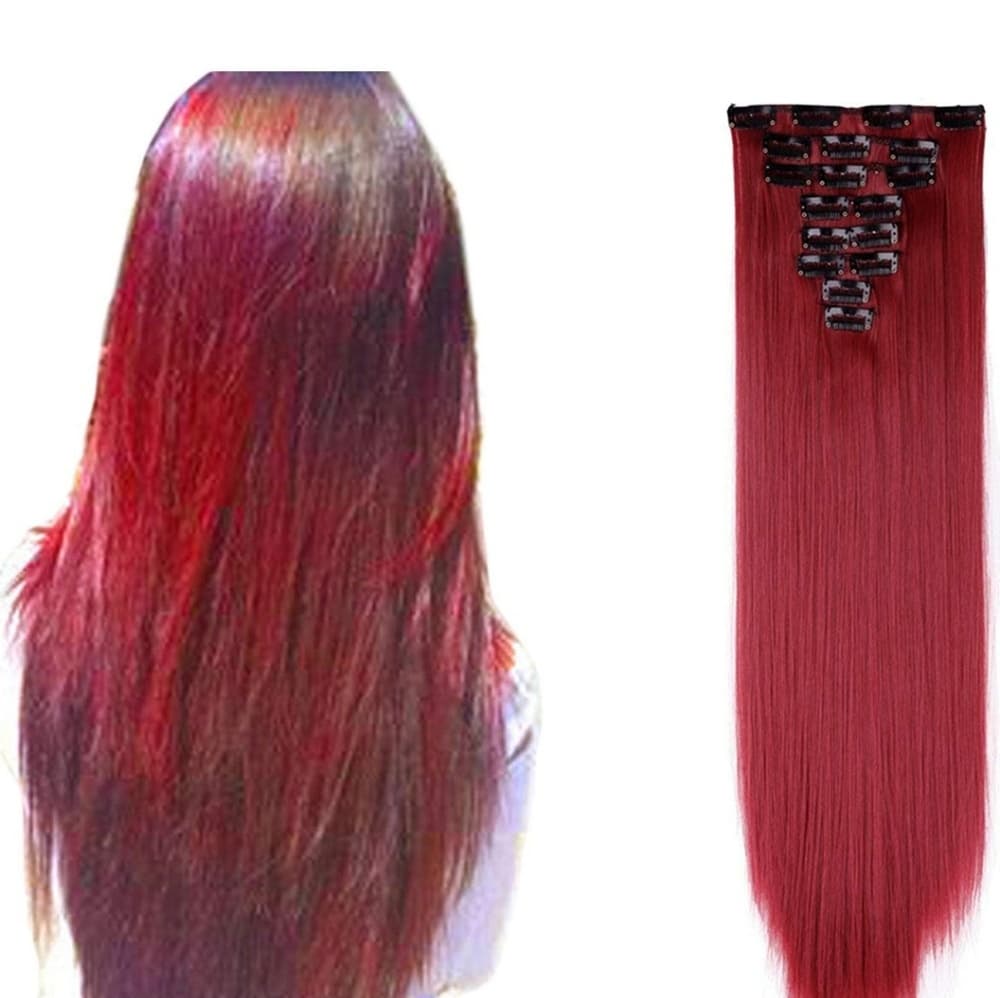 Red Full Head clip in Extension - Thumbnail 2