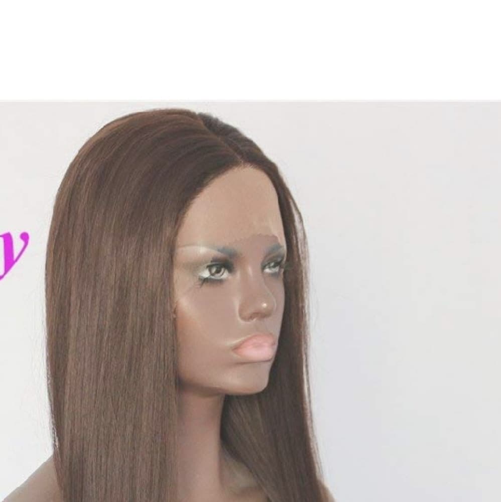Dark Red Brown Lace Front Wig