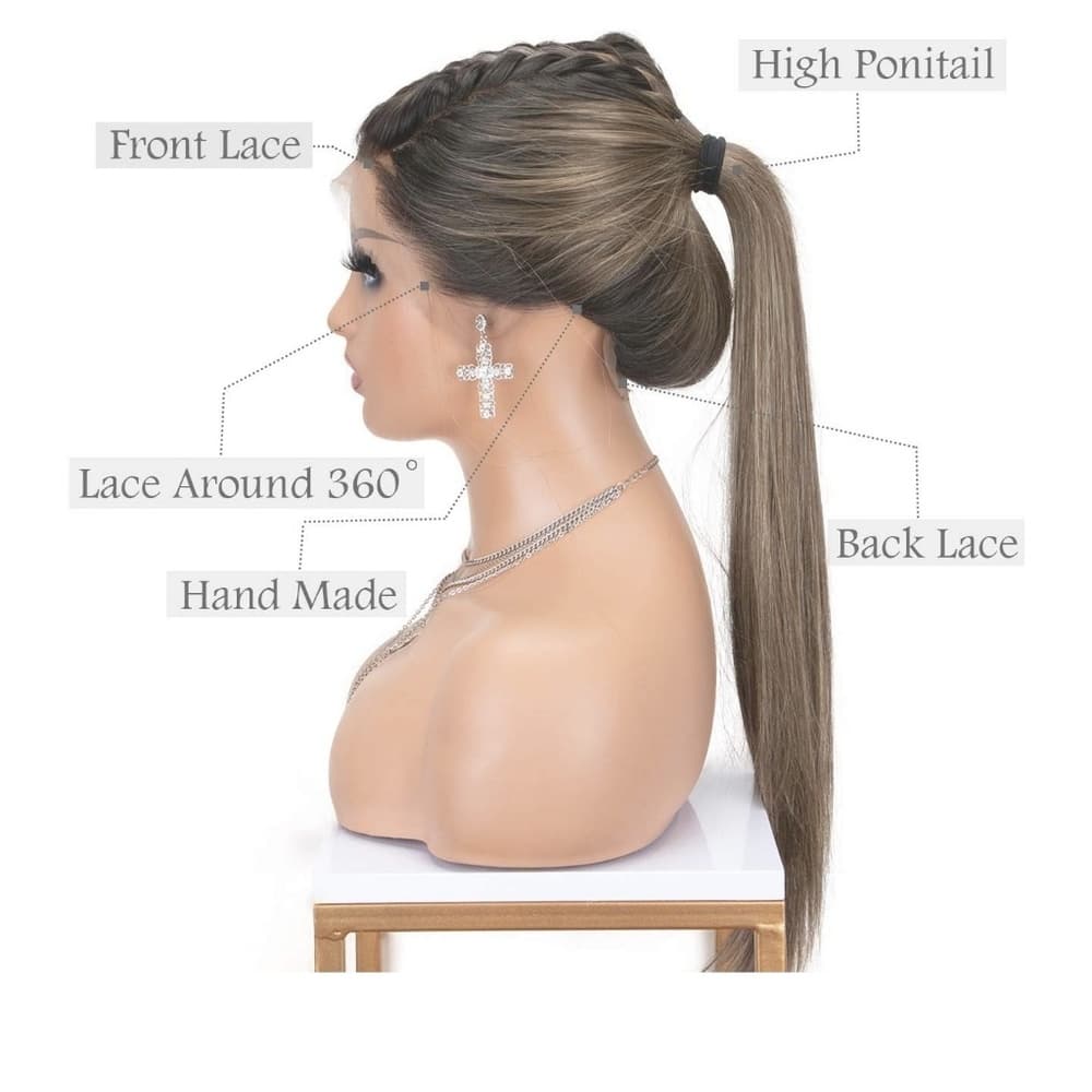 13x6 Brown Ombe Lace Front Wig 22-24 inches - Thumbnail 4