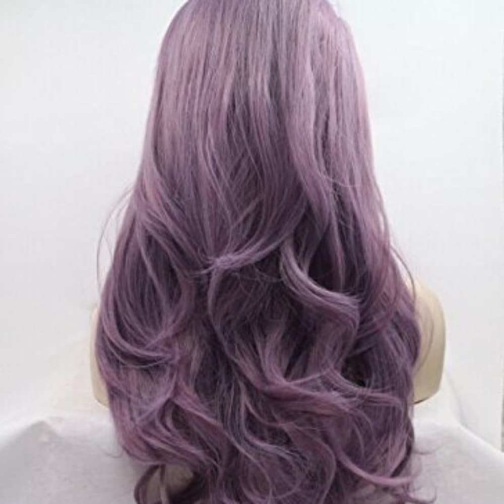 Light Purple Lace Front Wig - Thumbnail 4