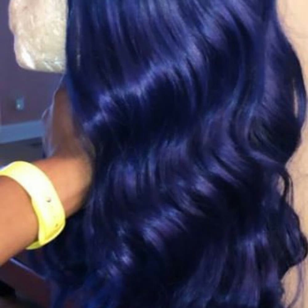 Purple Blue Beauty Lace Front Wig - Thumbnail 4