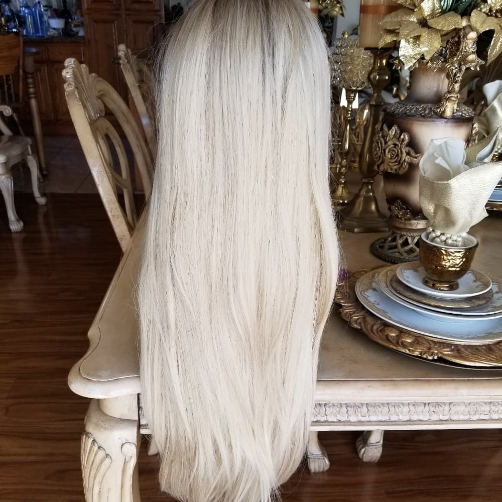 Ombre Blonde Lace Front Wig - Thumbnail 4