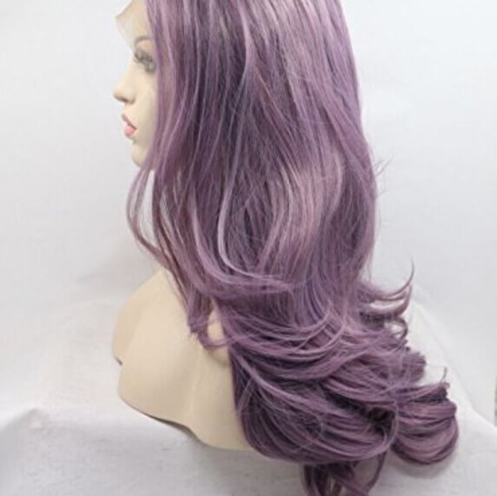 Light Purple Lace Front Wig - Thumbnail 6