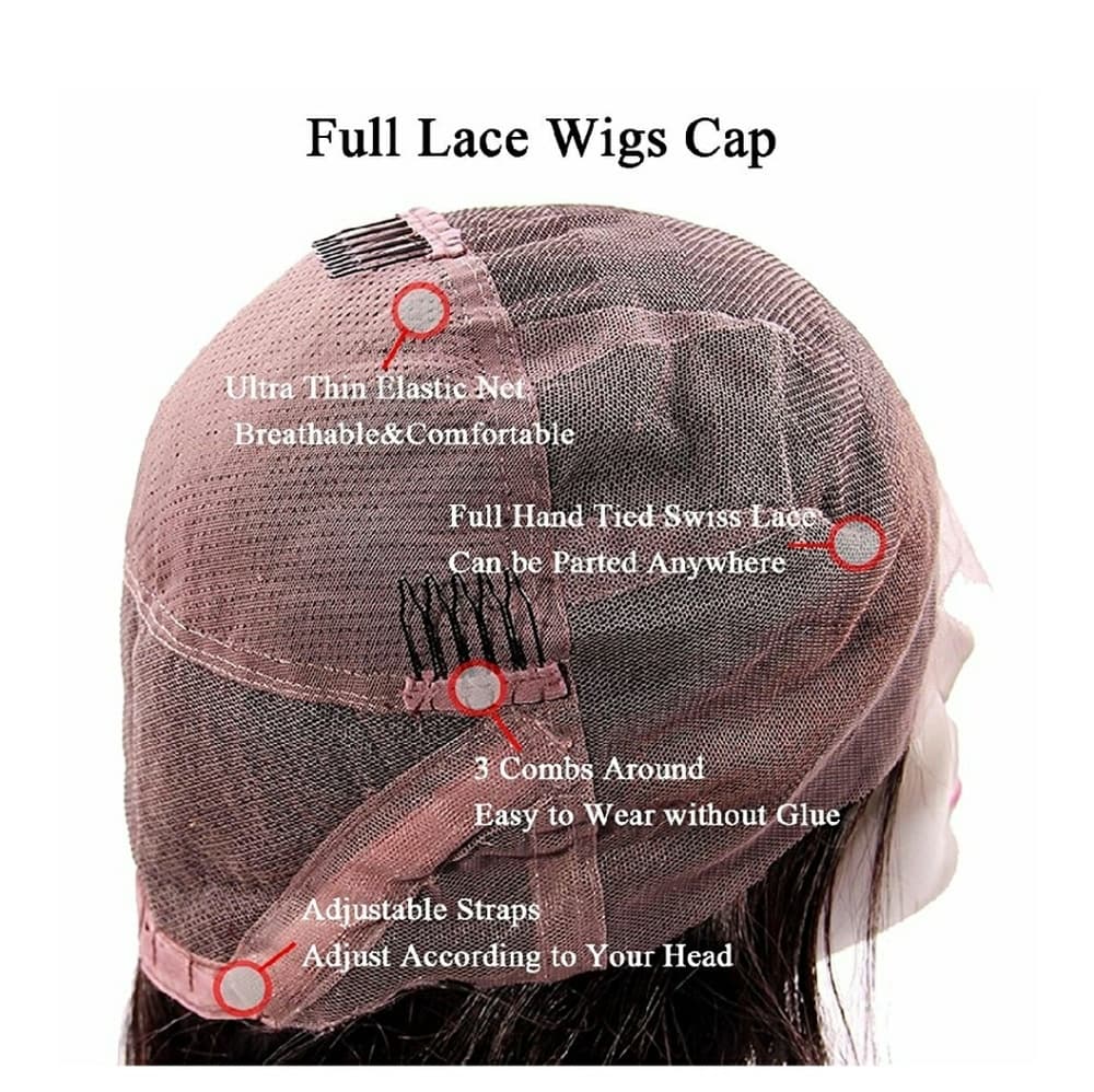 Burgundy Human Hair Full Lace Wig 16-18 inches!! - Thumbnail 5