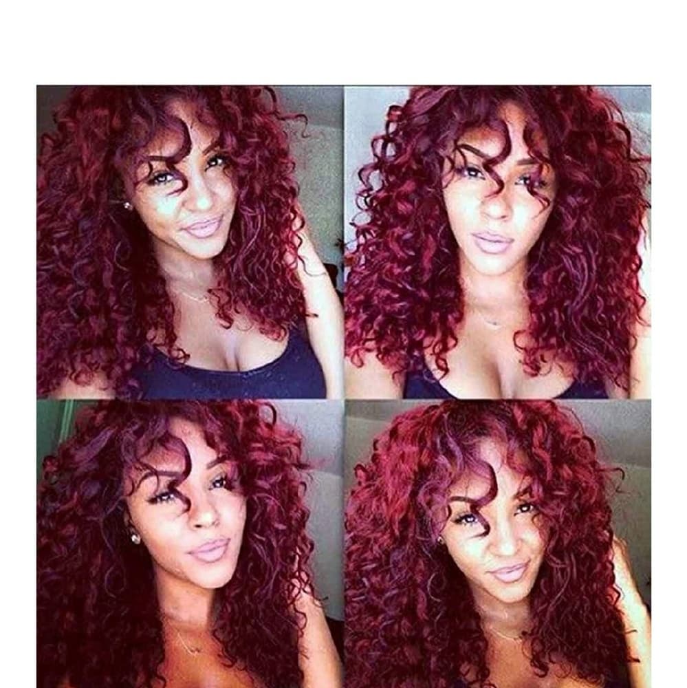 Burgundy Human Hair Full Lace Wig 16-18 inches!! - Thumbnail 6