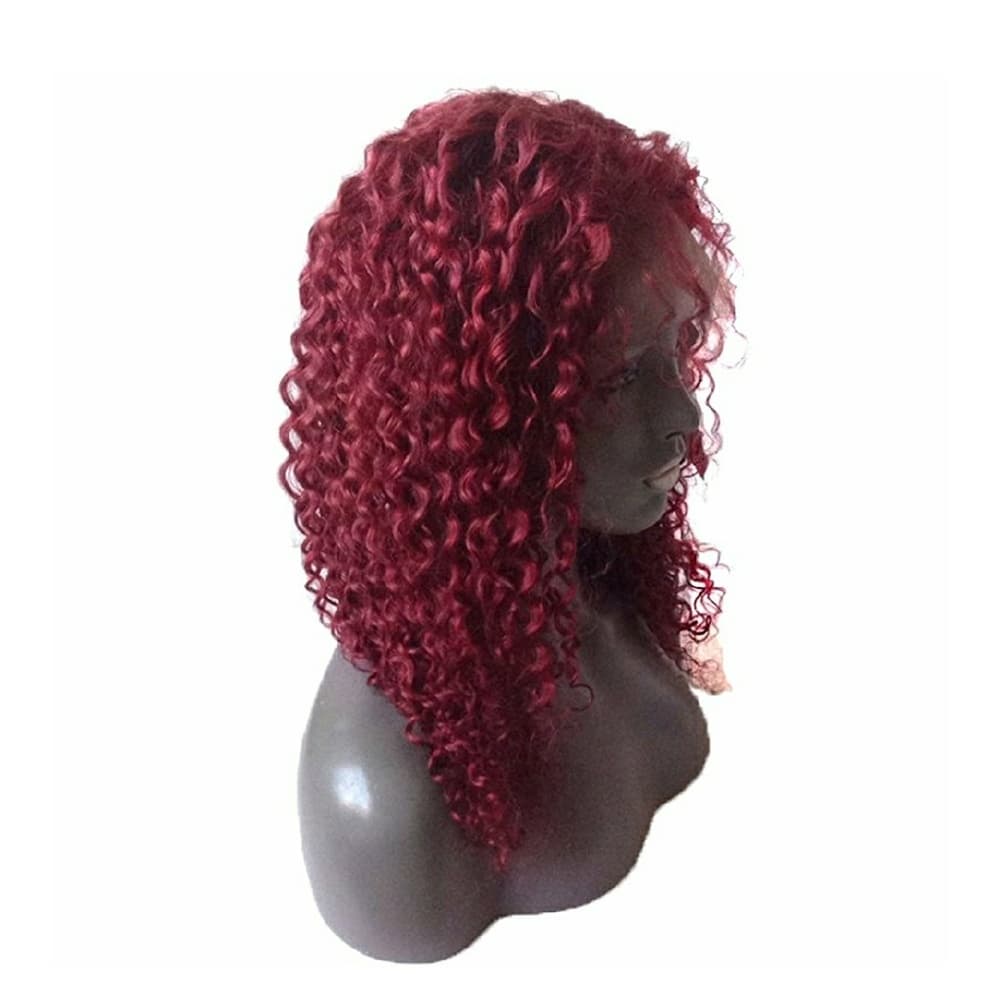 Burgundy Human Hair Full Lace Wig 16-18 inches!! - Thumbnail 3