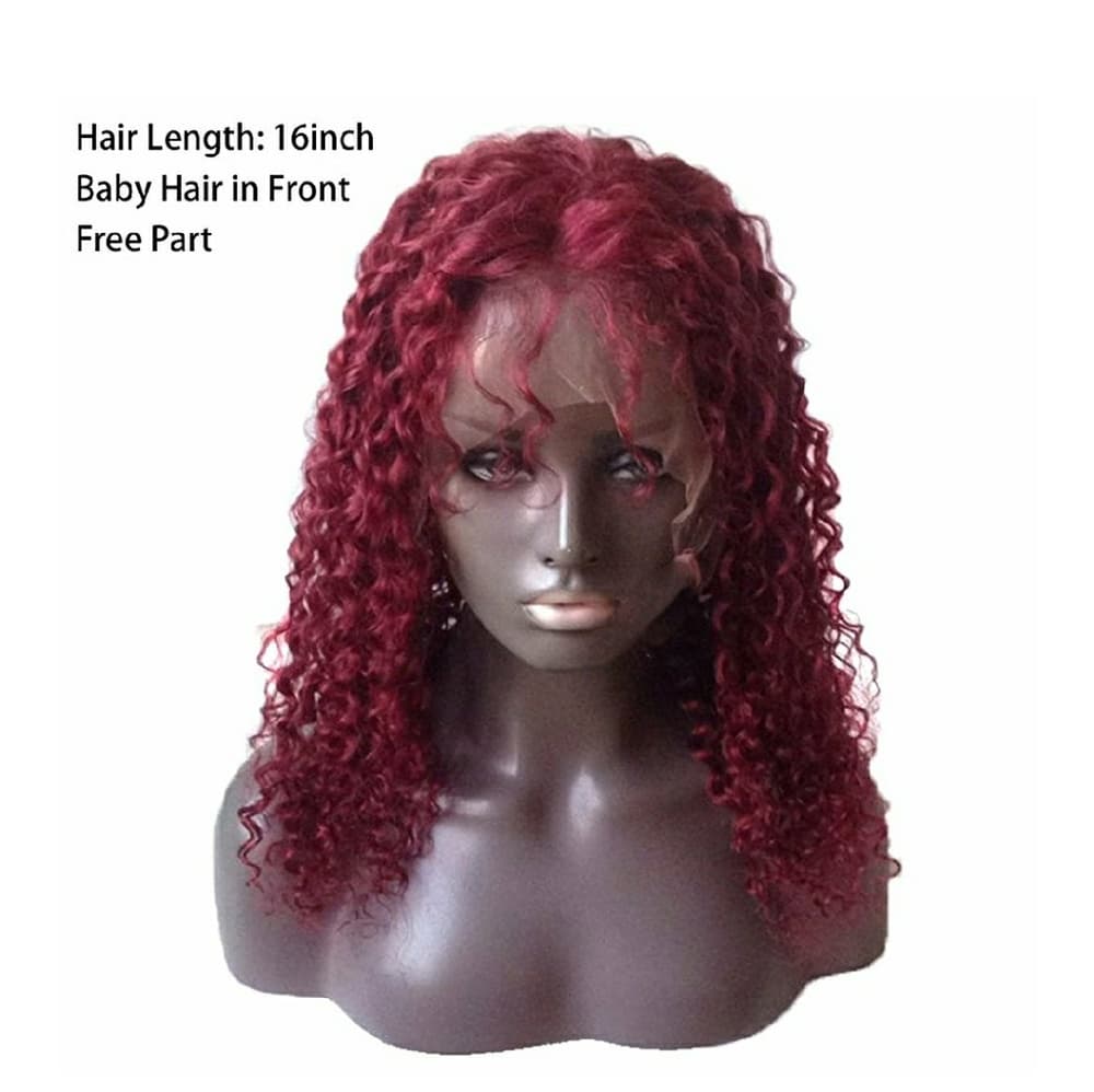 Burgundy Human Hair Full Lace Wig 16-18 inches!! - Thumbnail 2