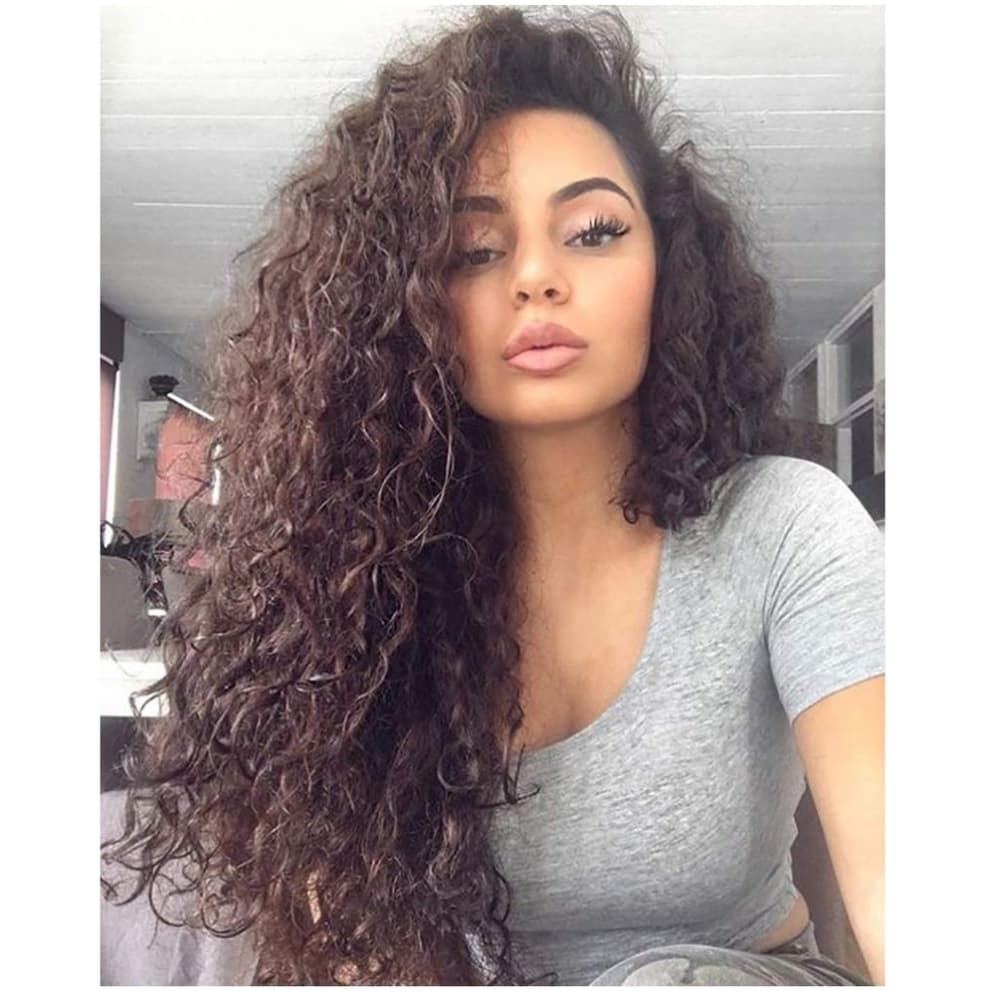 Dark Brown Beauty Lace Front Wig - Thumbnail 5