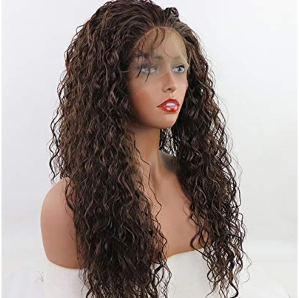 Dark Brown Beauty Lace Front Wig - Thumbnail 3