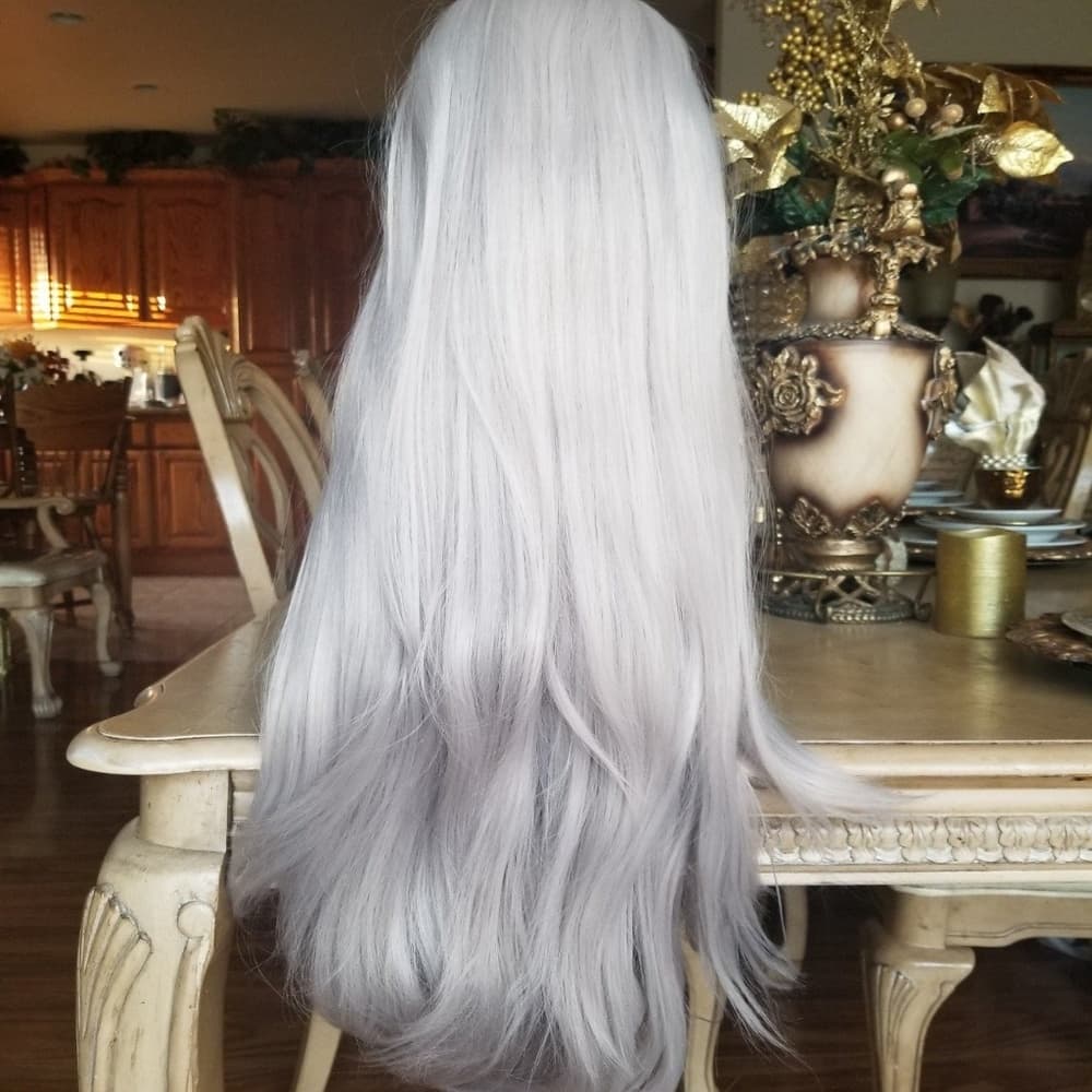 Silver Gray Beauty Lace Front Wig - Thumbnail 3