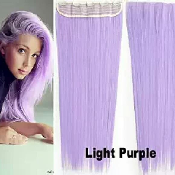 Light Purple One Piece Clip In Extension