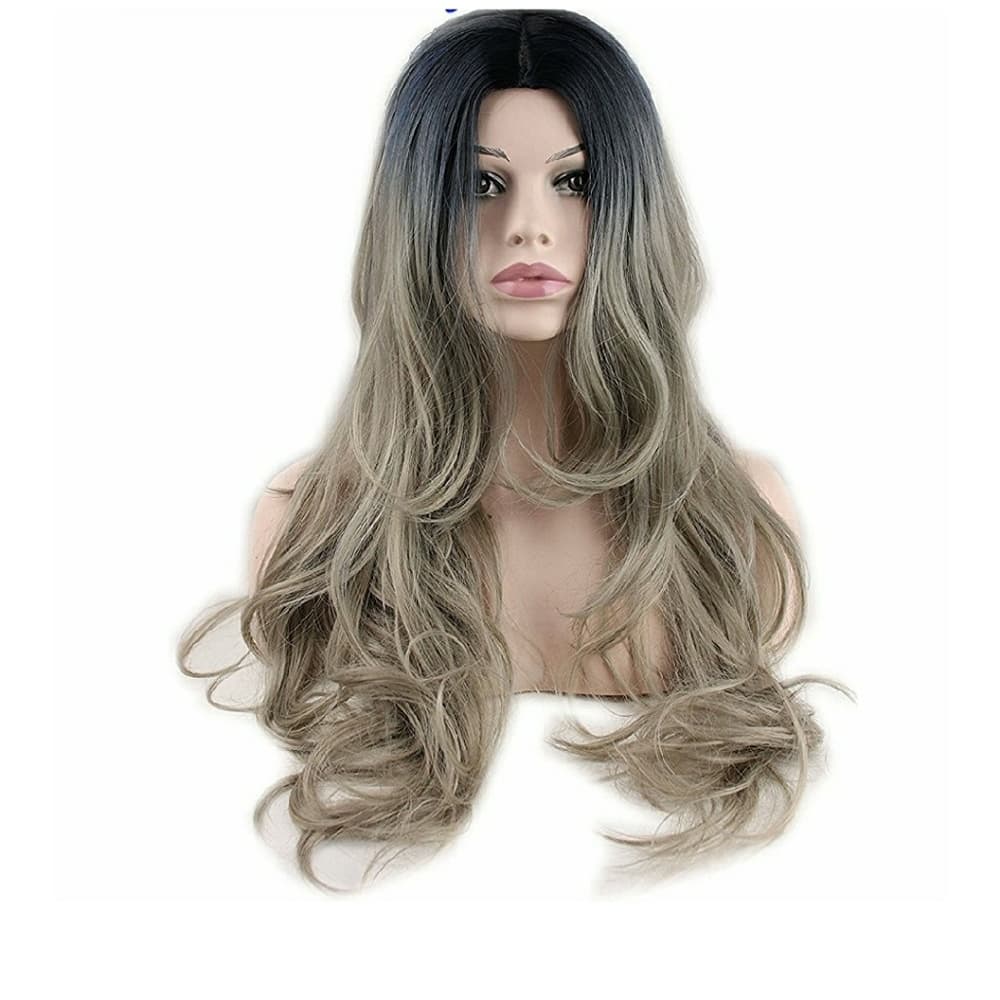 Beautiful Ombre Gray Blonde Wig 22-24 inches - Thumbnail 3