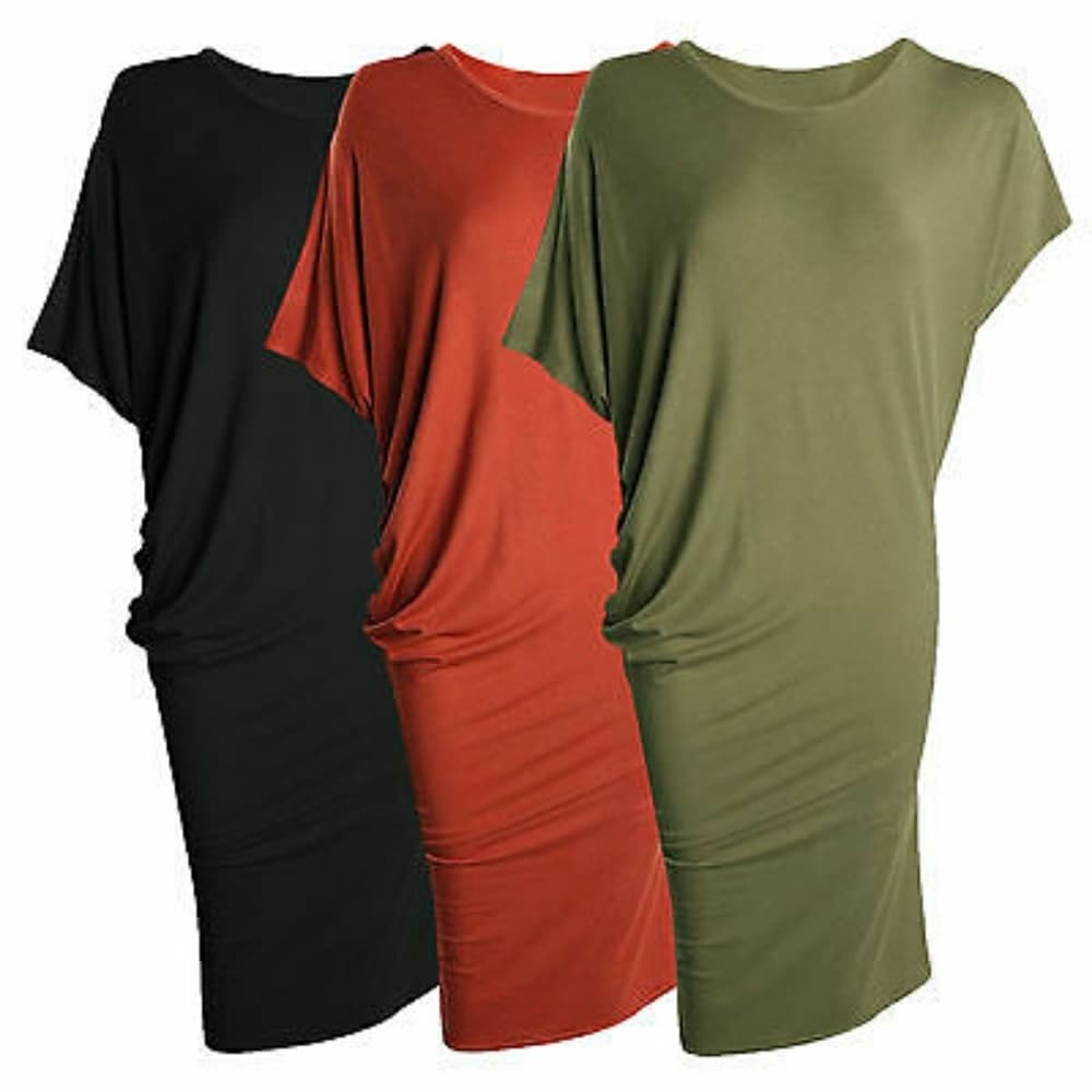 Bodycon Short Sleeve Casual Dress - Thumbnail 2