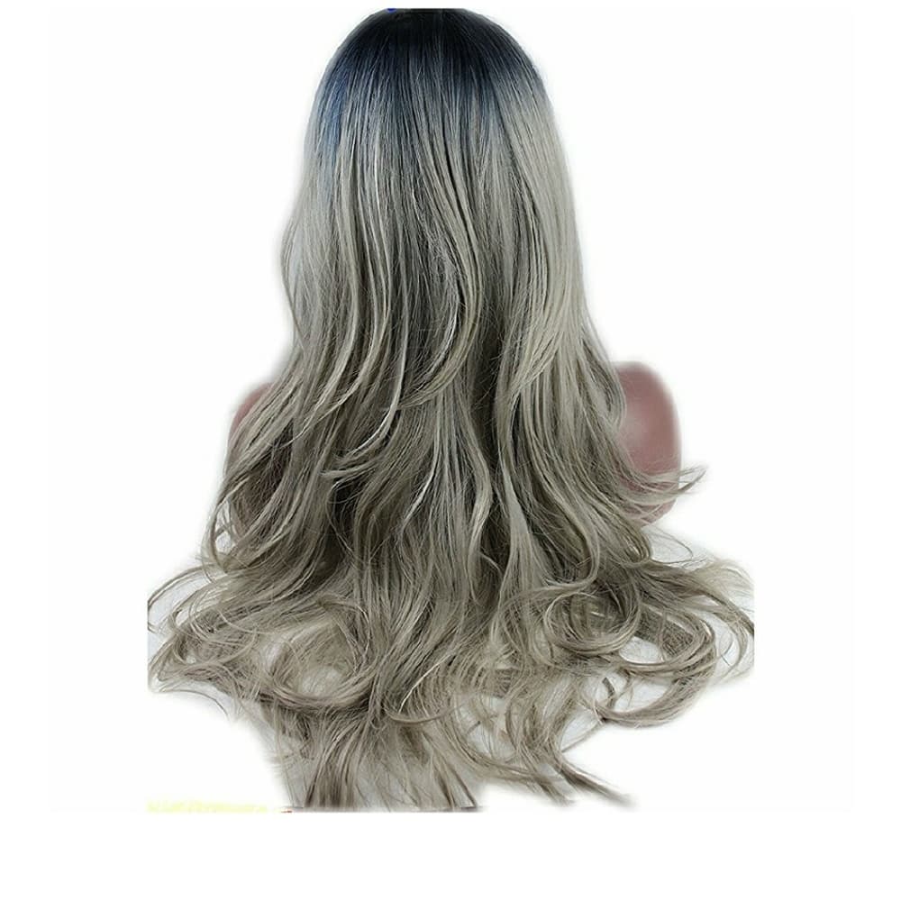 Beautiful Ombre Gray Blonde Wig 22-24 inches - Thumbnail 2