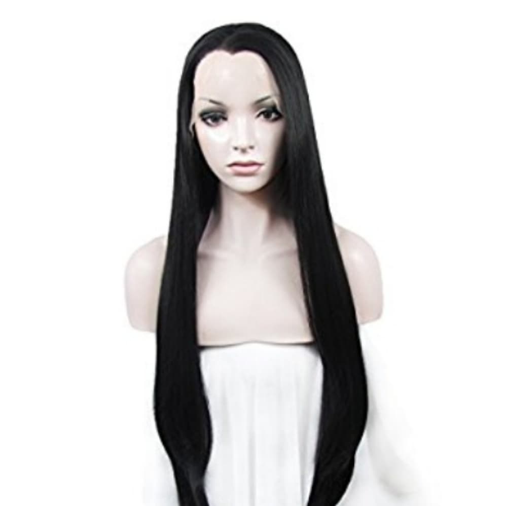 Black Straight Beauty Lace Front Wig - Thumbnail 4