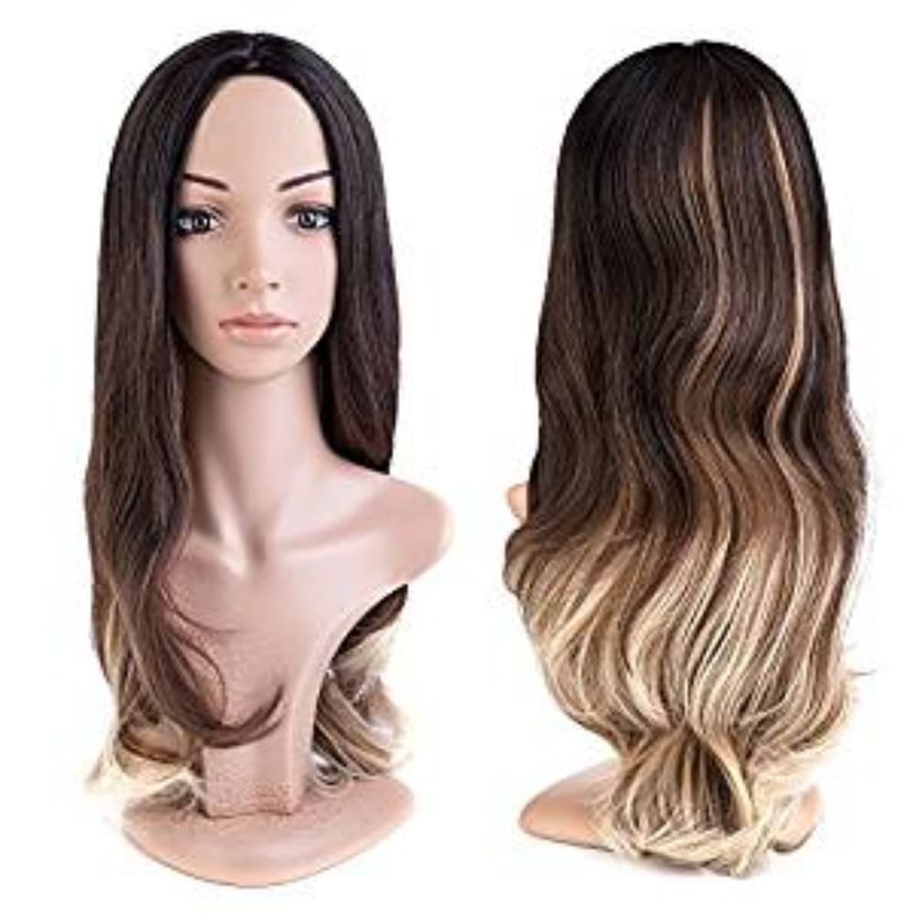 Dark Brown To Blonde Loose Wave Wig