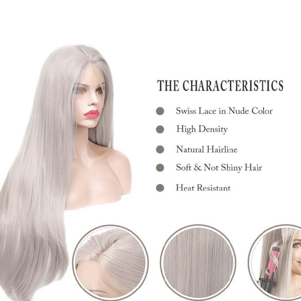 Gray Beauty Lace Front Wig - Thumbnail 2