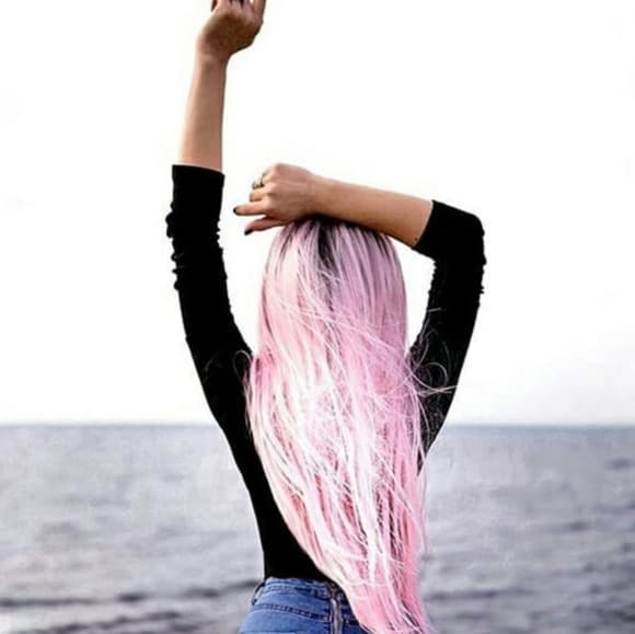 Ombre Pink Beauty Lace Front Wig - Thumbnail 2