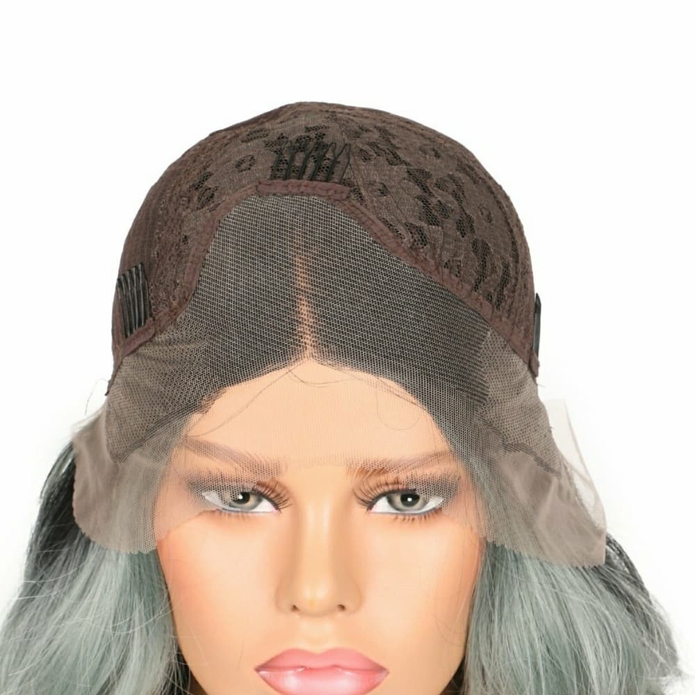 Green Ombre Bodywave Beauty Lacefront Wig - Thumbnail 3