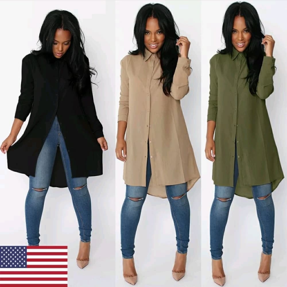 Cute Longsleeve button down blouse - Thumbnail 8