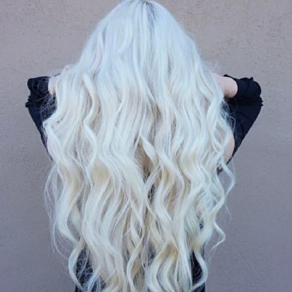 Pale Blonde Full Head clip in Extension #60 - Thumbnail 9