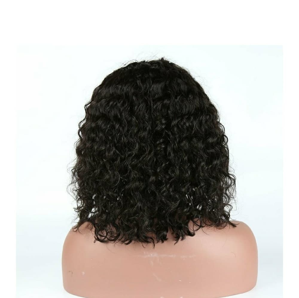 Brazilian Deep Curly Bob LaceFront Wig 12 inches - Thumbnail 3